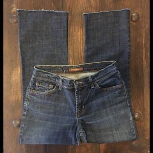 David Kahn Upcycled Mid Rise Dark Wash Jeans